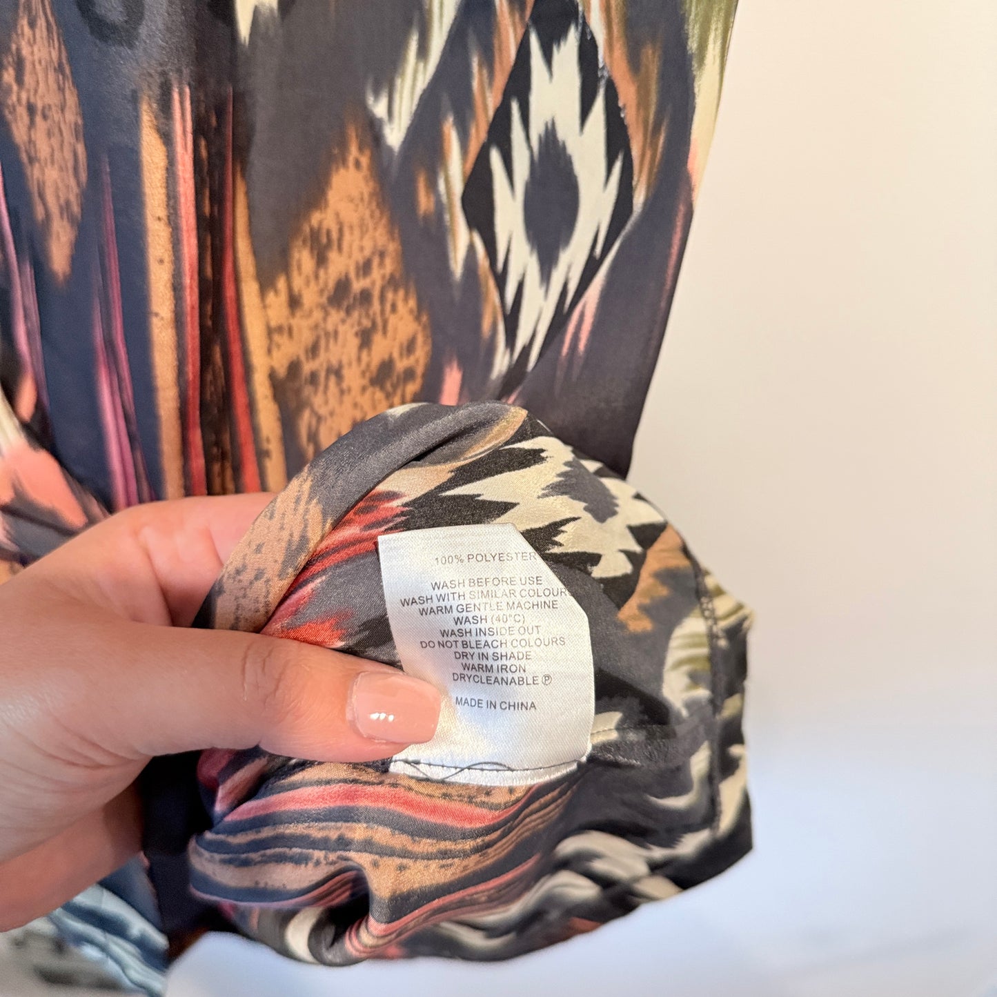 Zest Weekend Ikat Print Tunic - Multi - Size 10