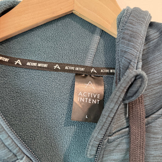Active Intent Size L Zip-Up Activewear Hoodie