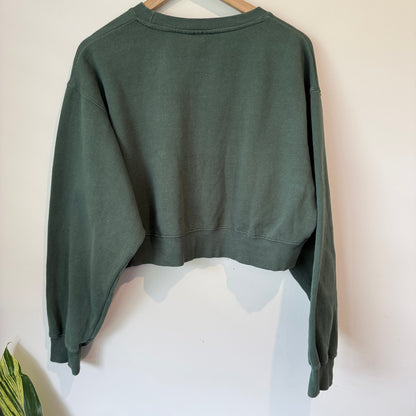 Cotton On UCLA L Vintage Green Cropped Sweatshirt
