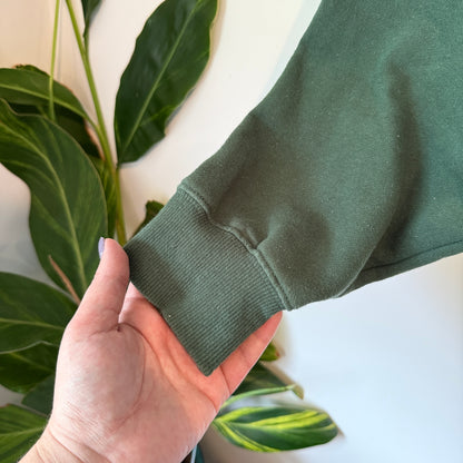 Cotton On UCLA L Vintage Green Cropped Sweatshirt