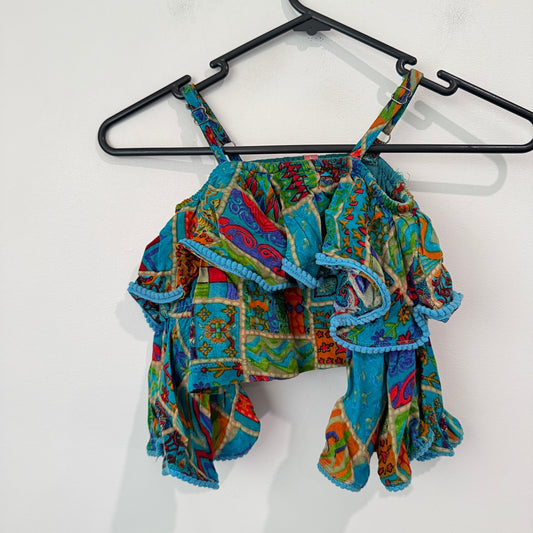 Lovekins Size U/Arm to U/Arm 30cm Crop Cold Shoulder Top