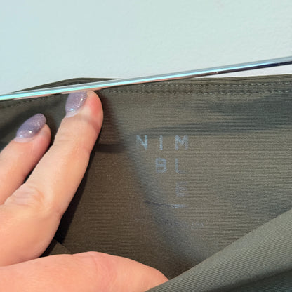 Nimble Size M Black High-Waisted Moto Leggings