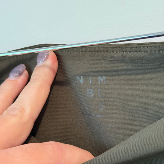 Nimble Size M Black High-Waisted Moto Leggings