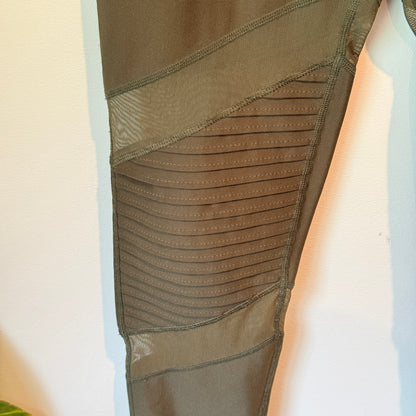 Nimble Size M Black High-Waisted Moto Leggings