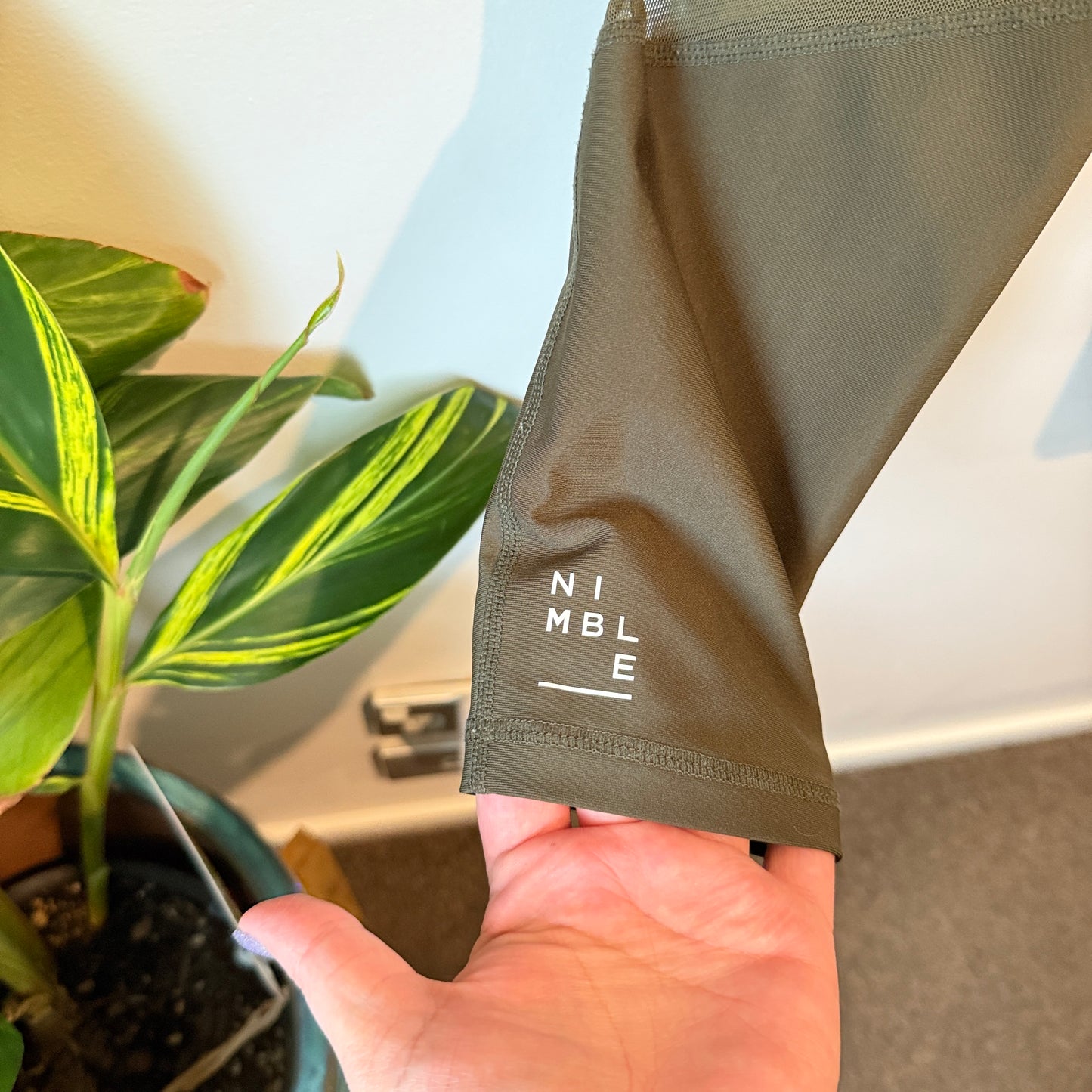 Nimble Size M Black High-Waisted Moto Leggings