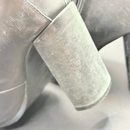 Jo Mercer Black Leather Ankle Boots – Size 37