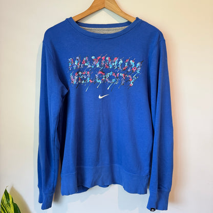 Nike Maximum Velocity Crew Sweatshirt Graffiti Graphic 95cm Bust / M