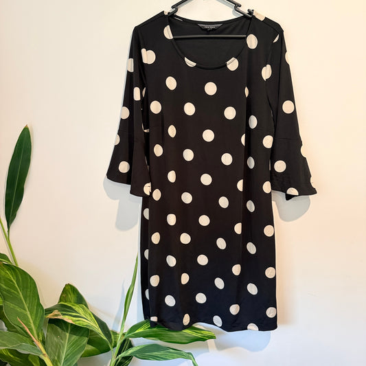 Oliver Black Size 16 Polka Dot Shift Dress