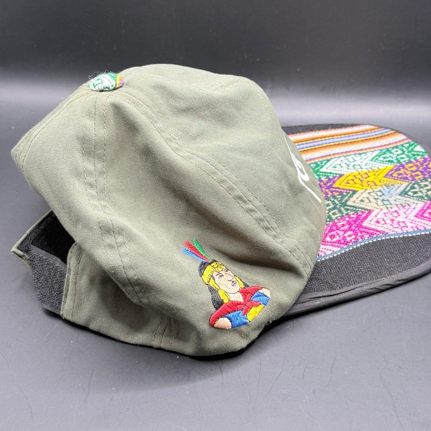 Peru Souvenir Cap Olive Green