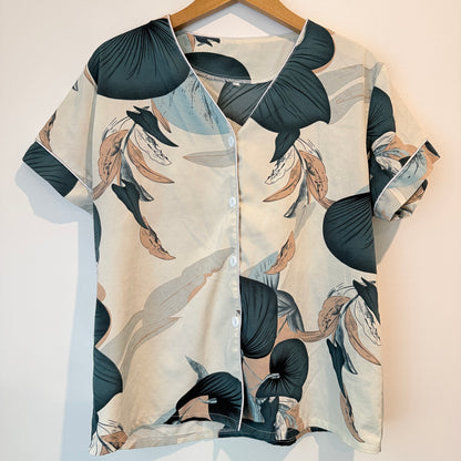 Brand Unknown Floral Print Top – U/Arm 55cm