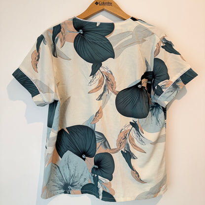 Brand Unknown Floral Print Top – U/Arm 55cm