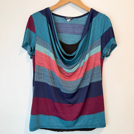 Lavish Size L Cowl Neck Blouse