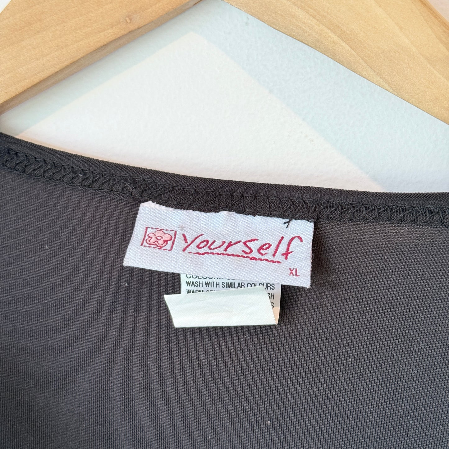 Yourself Wrap Blouse with Sequin Detail in Black - Size XL