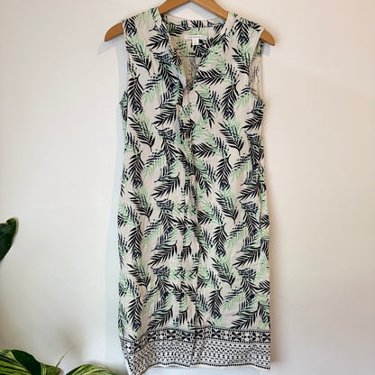 Trenery Size 6 Sleeveless Linen Blend Shift Dress