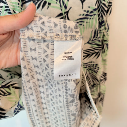 Trenery Size 6 Sleeveless Linen Blend Shift Dress