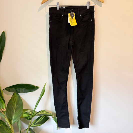 H&M Divided Super Skinny Low Waist Black Jeans Size 6