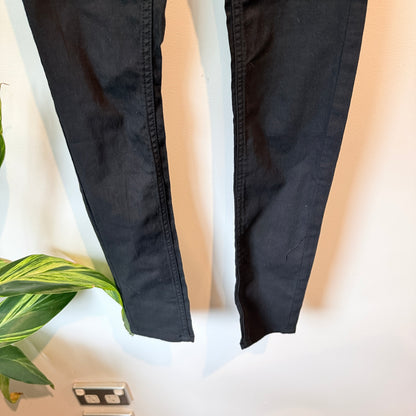 H&M Divided Super Skinny Low Waist Black Jeans Size 6