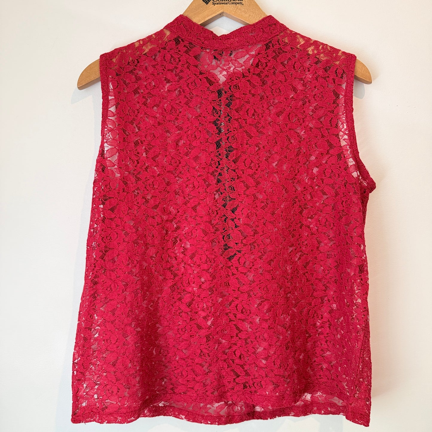 Mayra Size L Floral-Lace Sleeveless Top