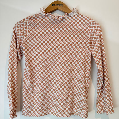 H & M Size 8-9y Long-Sleeved 70s Flower Top