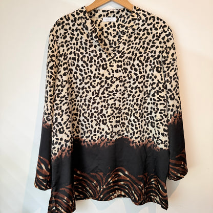 Ella J Animal Print Blouse – U/Arm 60cm