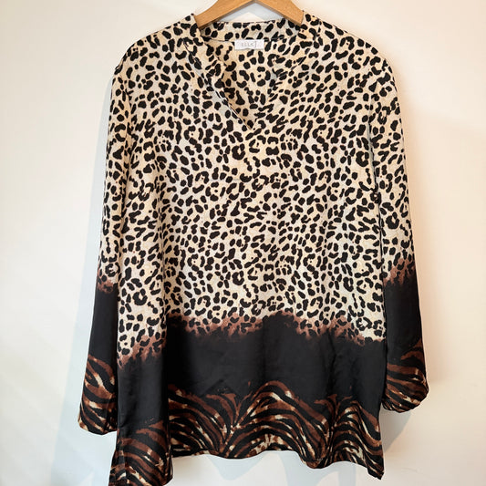 Ella J Animal Print Blouse – U/Arm 60cm