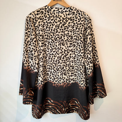 Ella J Animal Print Blouse – U/Arm 60cm