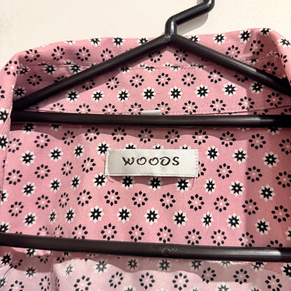 Woods Size U/Arm to U/Arm 73cm Short-Sleeved Button-Down Shirt