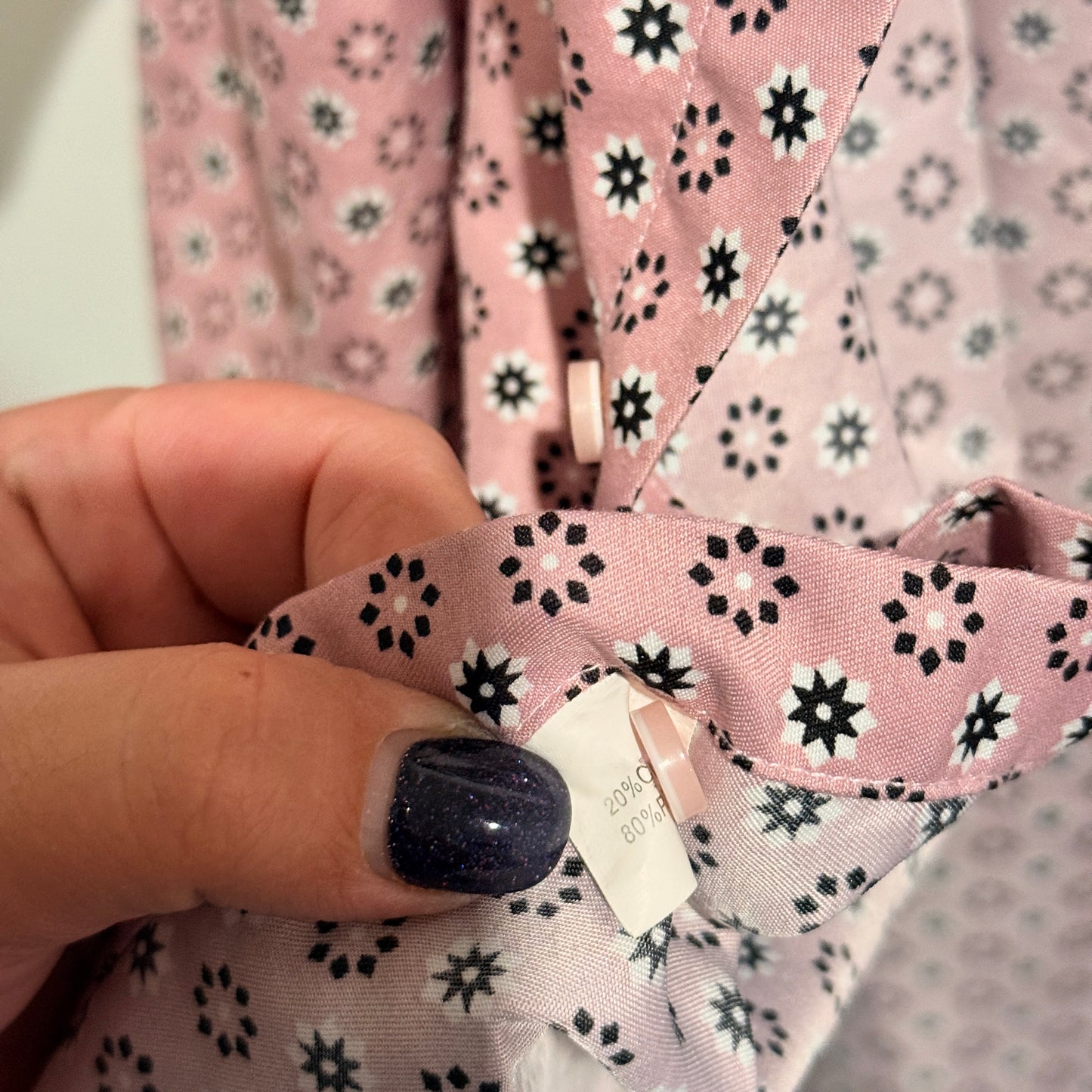 Woods Size U/Arm to U/Arm 73cm Short-Sleeved Button-Down Shirt