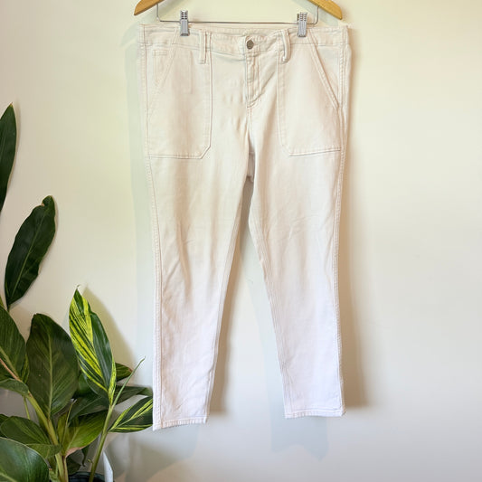 Gap Girlfriend Utility Pants Pink/White - Size 18 / 32R