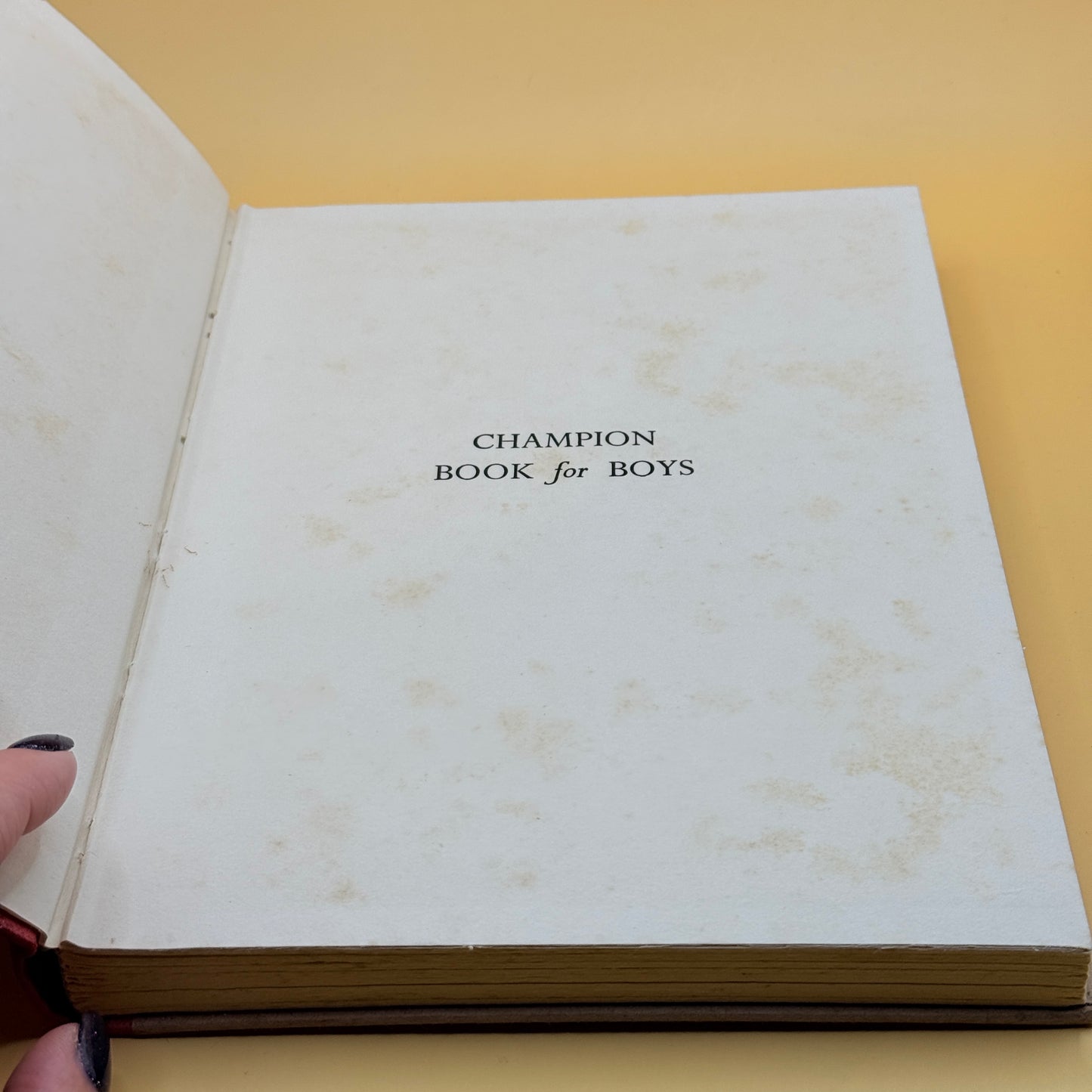 Champion Book for Boys (Dean & Son Ltd.)