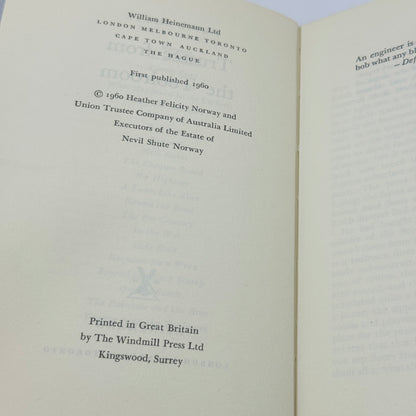 Trustee from the Toolroom by Nevil Shute (1960 First Ed)