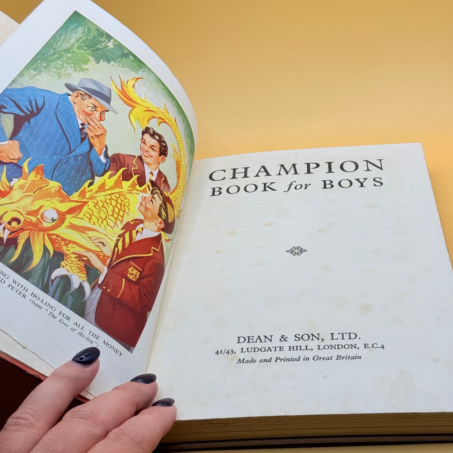 Champion Book for Boys (Dean & Son Ltd.)