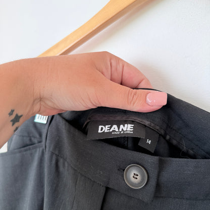 Deane Women’s Tailored Work Pants Black Size 14
