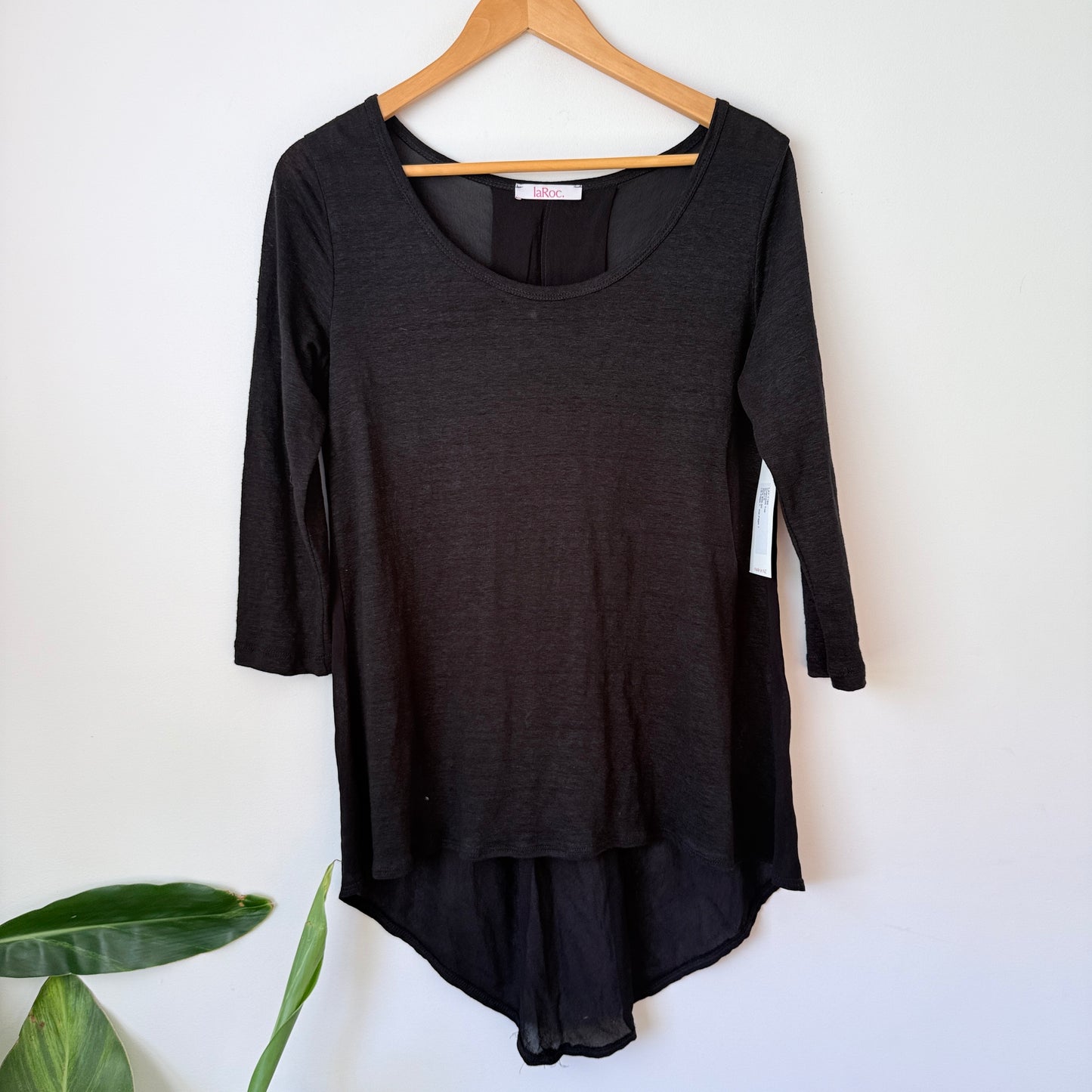 laRoc Inverness Top Black Made in NZ - 49cm U/Arm to U/Arm
