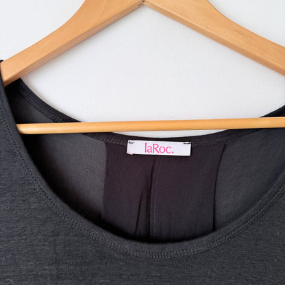laRoc Inverness Top Black Made in NZ - 49cm U/Arm to U/Arm