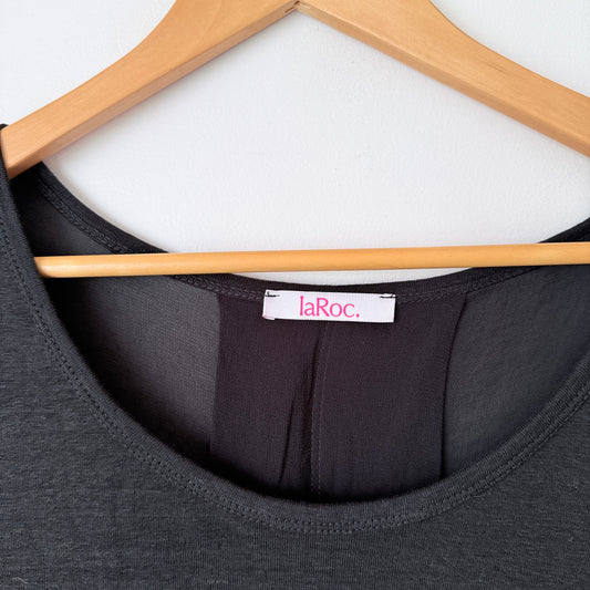 laRoc Inverness Top Black Made in NZ - 49cm U/Arm to U/Arm