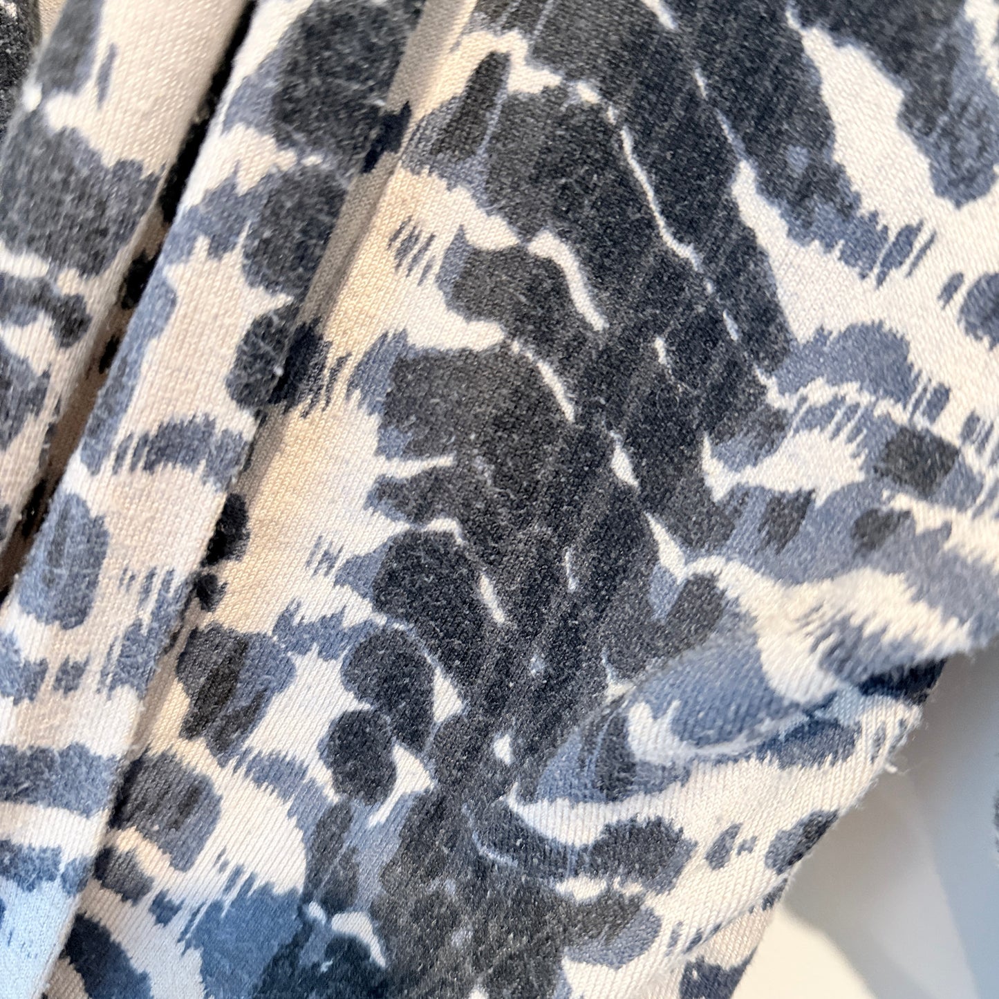 Ella J Size M Animal Print Open-Front Cardigan