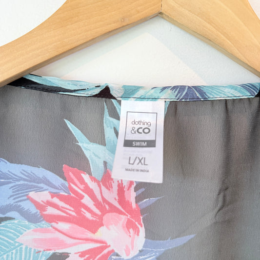 Clothing & Co Swim Floral Kaftan Cover Up - Size S