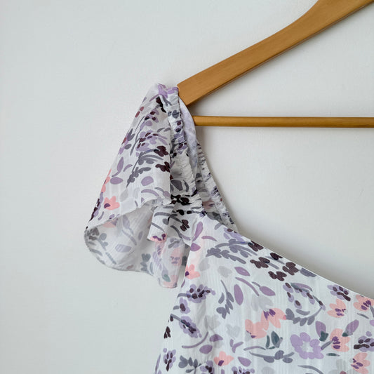 Dotti Floral Puff Sleeve Mini Dress Size 16