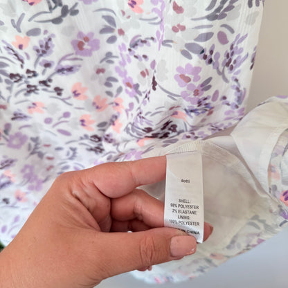 Dotti Floral Puff Sleeve Mini Dress Size 16