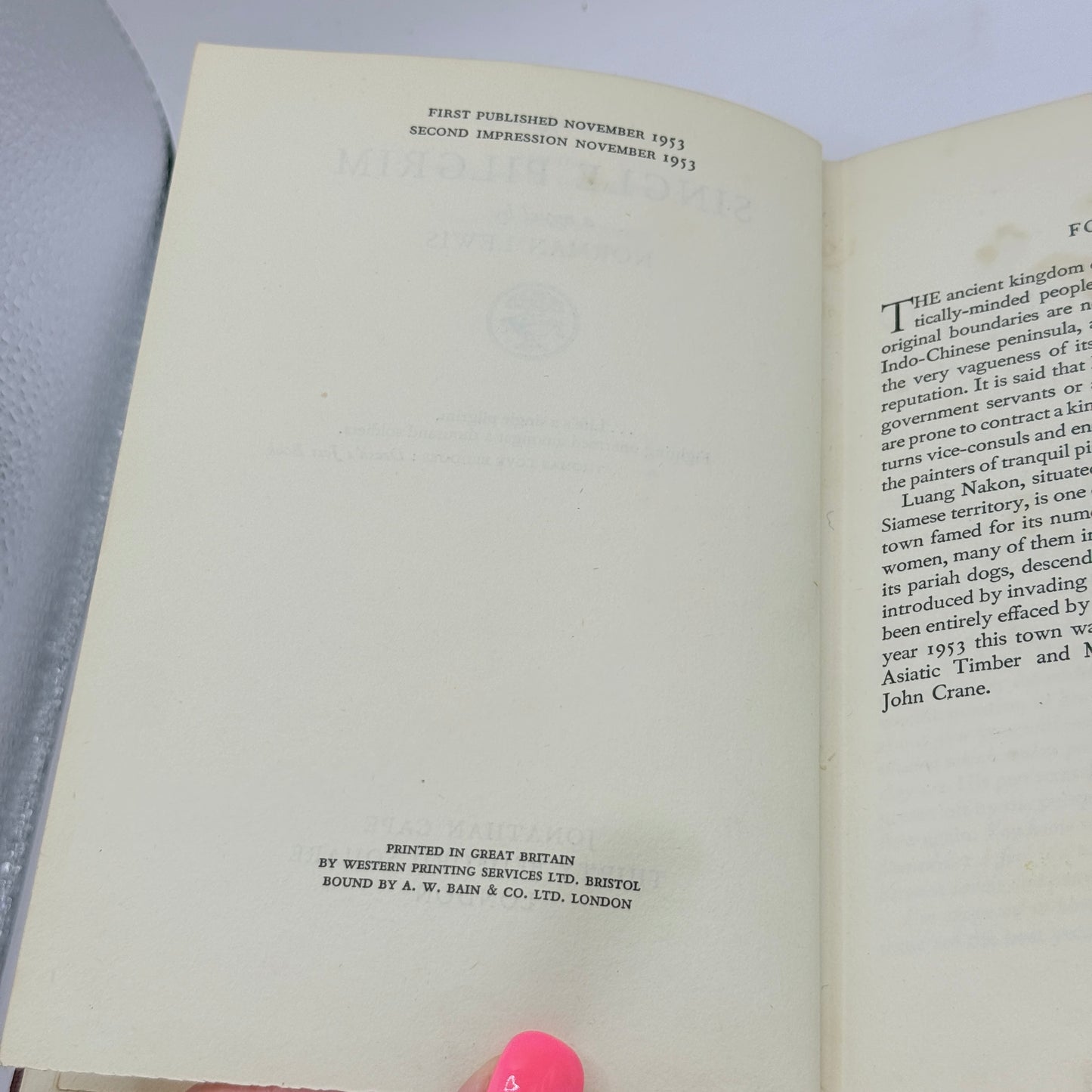 A Single Pilgrim by Norman Lewis (1953)