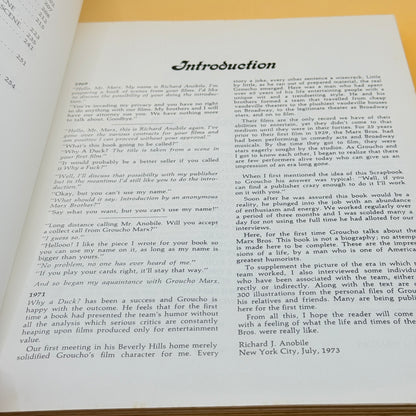 The Marx Brothers Scrapbook by Groucho Marx and Richard J. Anobile (1973)