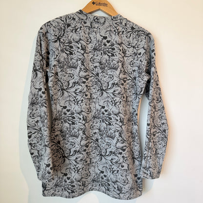 Brand Unknown Long-Sleeve Patterned Top – U/Arm 46cm