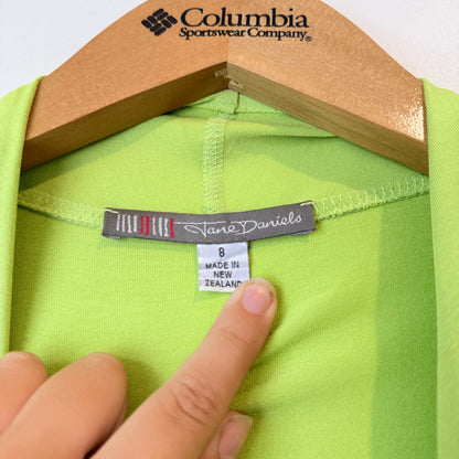 Jane Daniels (NZ Made) Size 8 Longline Waterfall Cardigan