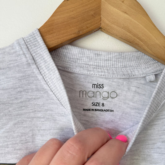 MISS MANGO New York College Edition Tee Grey Marle - 8y