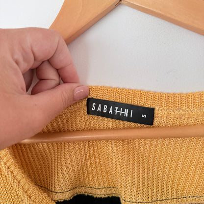 Sabatini Size S Ribbed Design Knit Tank Top