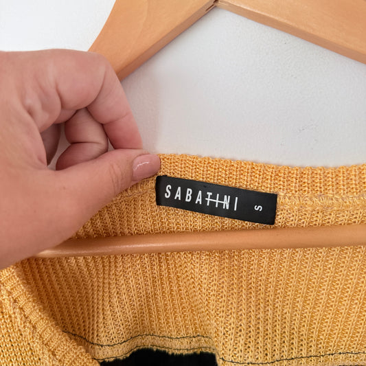 Sabatini Size S Ribbed Design Knit Tank Top