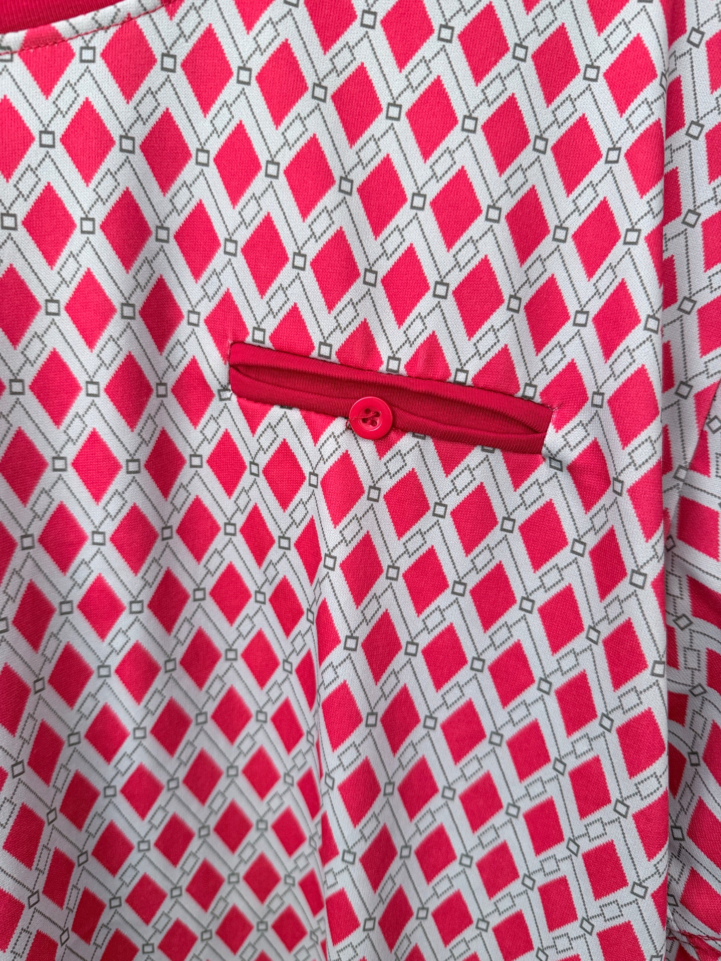 Ceraolei Size 2 (49cm u/arm) Geometric Diamond Pattern T-Shirt
