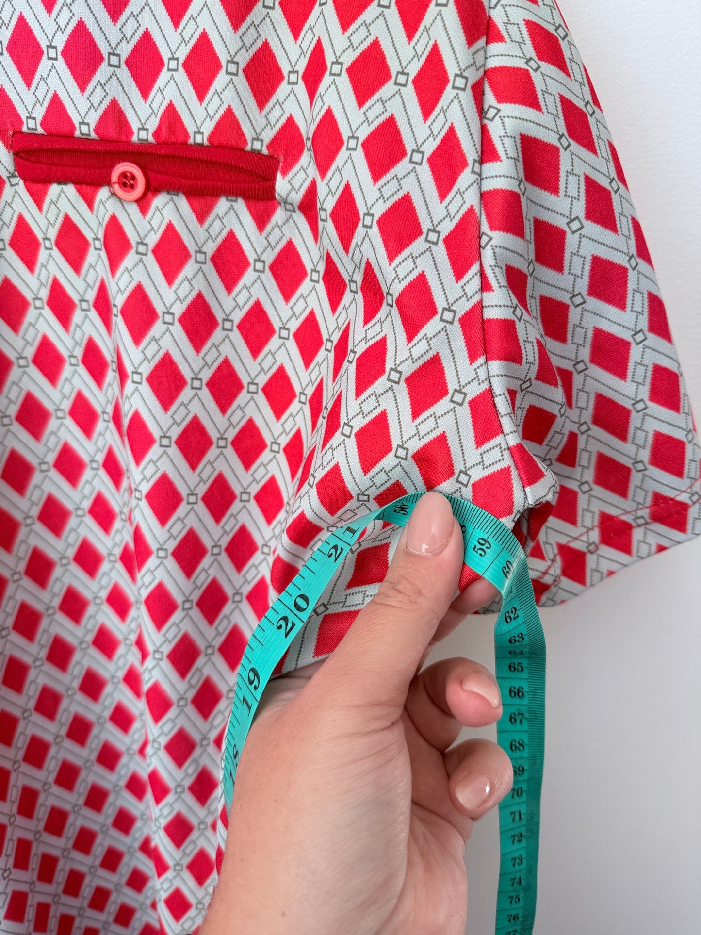 Ceraolei Size 2 (49cm u/arm) Geometric Diamond Pattern T-Shirt