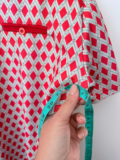 Ceraolei Size 2 (49cm u/arm) Geometric Diamond Pattern T-Shirt